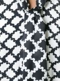 neck tie printed dress