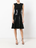 Abito sequin flared dress