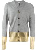 paneled cardigan 