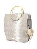 snakeskin effect tote 