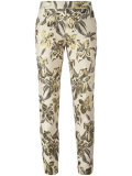 floral print cropped trousers 