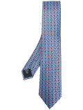 geometric print tie