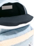 patch detail denim backpack
