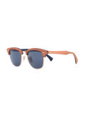 Clubmaster Wood太阳眼镜