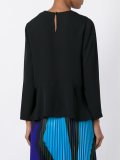 ruffled hem blouse