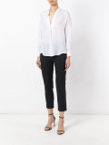 band collar shirt
