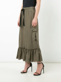 ruffled cropped trousers