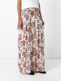 floral print maxi skirt