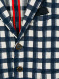 checked blazer