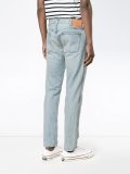 embroidered stone bleached jeans 