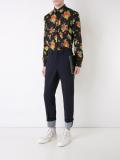 patchwork floral print shirt 