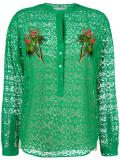 lace embroidered tree shirt