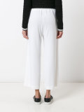 Soft wide leg cropped trousers