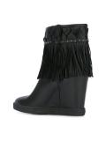 concealed platform fringed boots