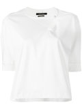off centre keyhole detail T-shirt
