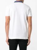 striped collar polo shirt