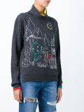 'landscape' embroidery pullover
