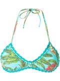 printed bikini top