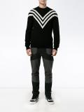 three stripes sweater