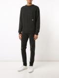 logo detail ribbed trim jumper 