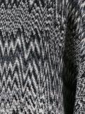 zig-zag knit poncho