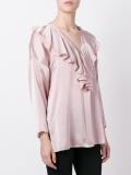ruffled neck blouse 