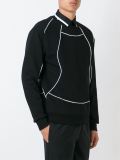 contrast piping sweatshirt