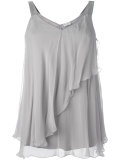 ruffled shift blouse