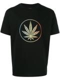 leaf print T-shirt