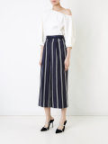 striped cropped trousers