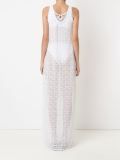 round neck lace beach dress