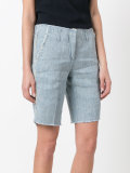 frayed trim shorts 