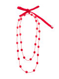 layered long necklace