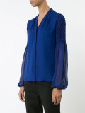 sheer sleeves shirt 