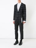 checked cropped trousers