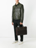striped strap laptop bag