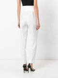 high-waisted trousers