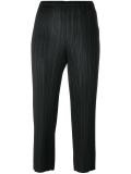 pleated cropped trousers 