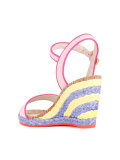 buckled wedge sandals