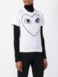 printed heart T-shirt