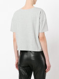 cropped T-shirt with print
