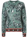 cactus flower jacquard jumper