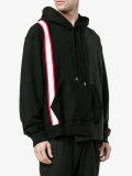 striped long sleeve hoodie