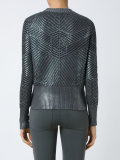round neck knit blouse