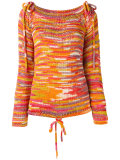 drawstring detail jumper