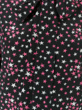 star print lavaliere blouse