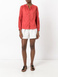 band collar shirt