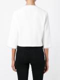 three-quarters sleeve boxy jacket