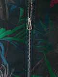 parrot jacquard bomber jacket