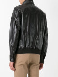 zip up leather jacket 